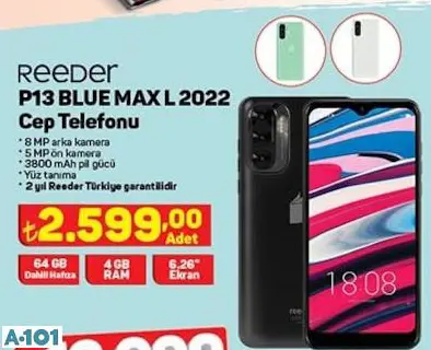 REEDER P13 BLUE MAX L 2022 CEP TELEFONU